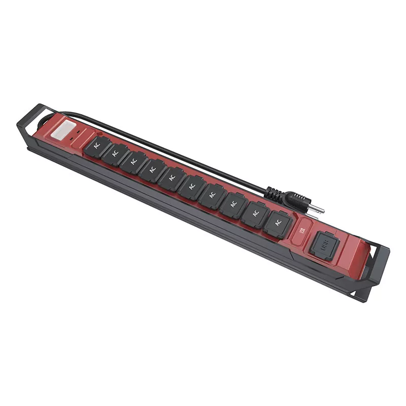 รางปลั๊กไฟ USB 3.4a กันน้ำ 10 ช่อง