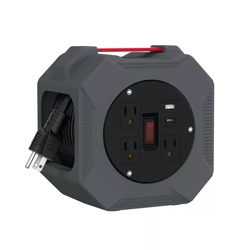 ม้วนสายพลาสติก Usb2.4a 3 ช่อง 30 ฟุต ม้วนสายพลาสติก Usb2.4a 3 ช่อง 30 ฟุต