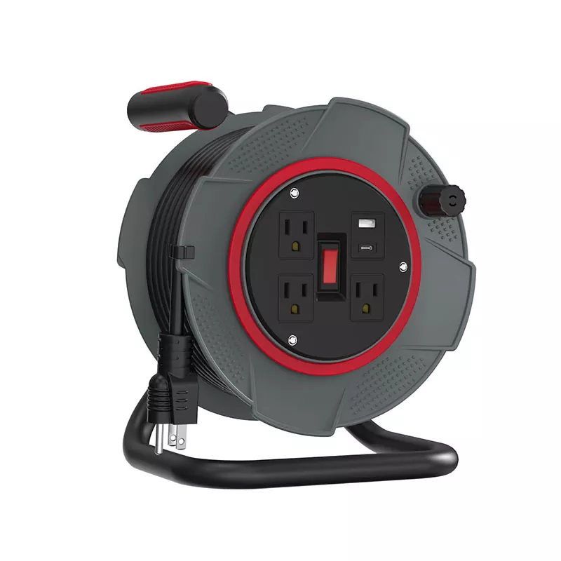 ม้วนสายพลาสติก USB 3 ช่อง 45 ฟุต