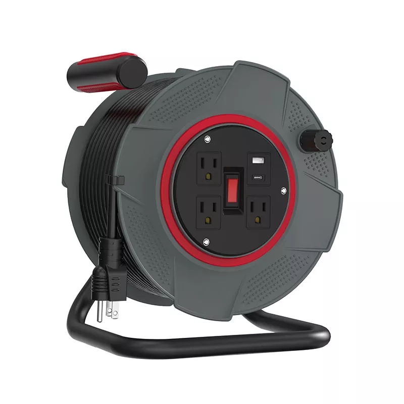 ม้วนสายพลาสติก USB 3 ช่อง 80 ฟุต