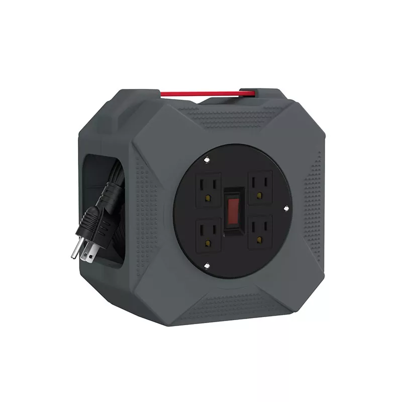 รอกสายไฟพลาสติก 4 ช่อง 45ฟุต