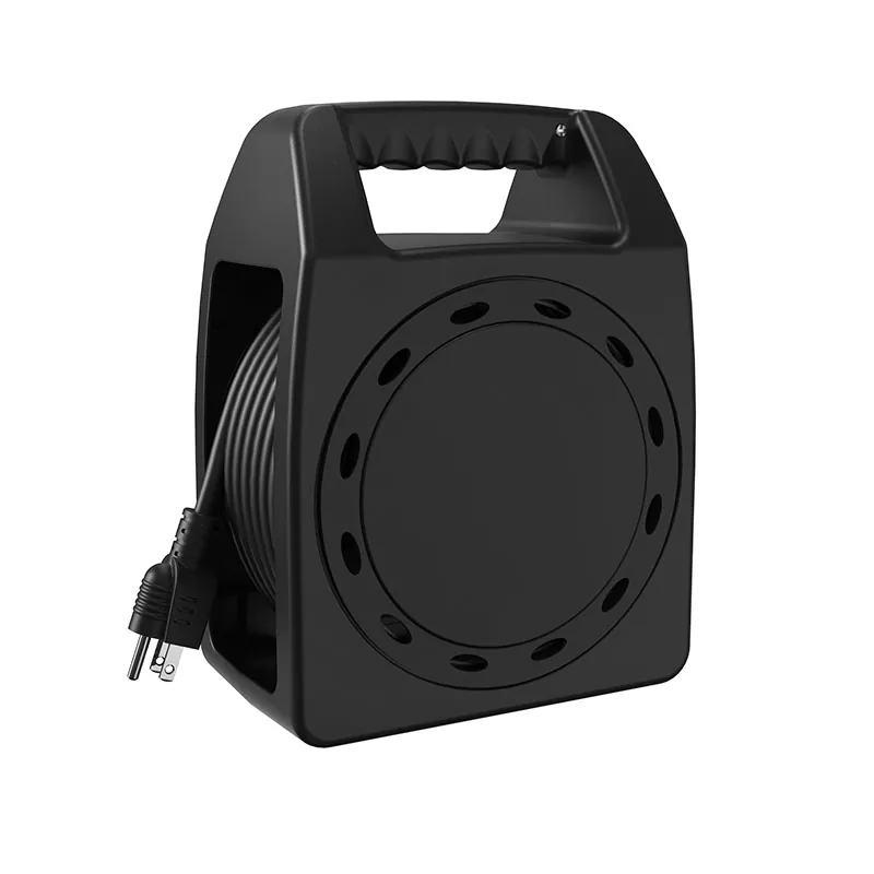 รอกสายไฟพลาสติก 4 ช่อง 45 ฟุตพร้อมระบบป้องกันการโอเวอร์โหลด