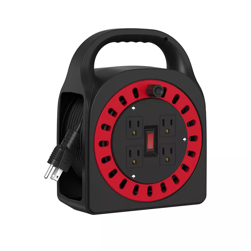 รอกสายไฟพลาสติก 4 ช่อง 50ฟุต รอกสายไฟพลาสติก 4 ช่อง 50ฟุต