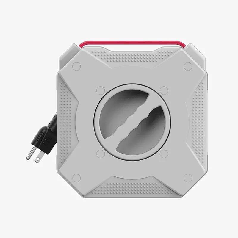 4 Outlets Plastic Cord Reel With Overload Protection